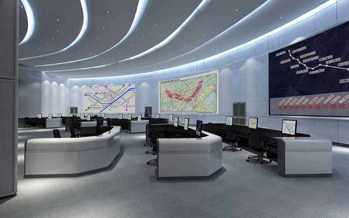 1800平米地鐵指揮中心辦公樓裝修設(shè)計(jì)