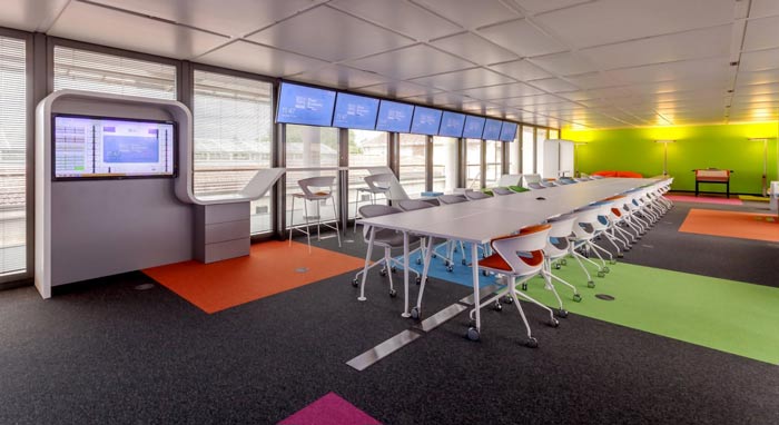 450平米環(huán)境監(jiān)測(cè)公司辦公室裝修設(shè)計(jì)