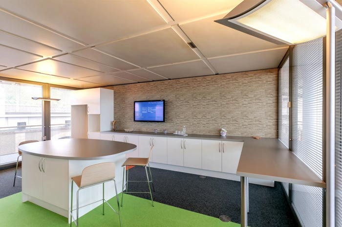 450平米環(huán)境監(jiān)測(cè)公司辦公室裝修設(shè)計(jì)