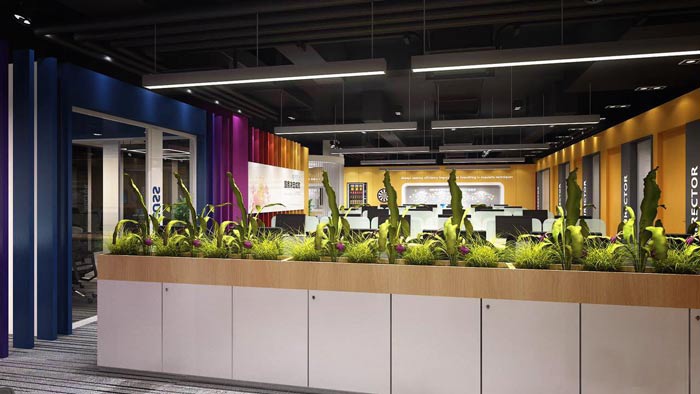 420平米紡織公司辦公室裝修設(shè)計(jì)