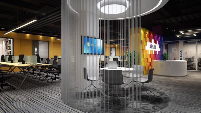 420平米紡織公司辦公室裝修設(shè)計(jì)