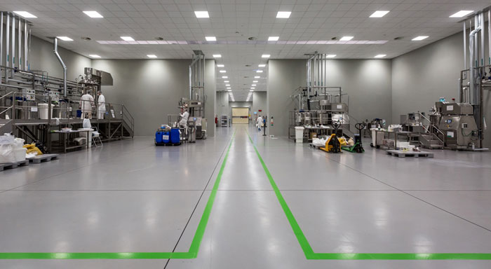 600平方化妝品廠房辦公室裝修設計