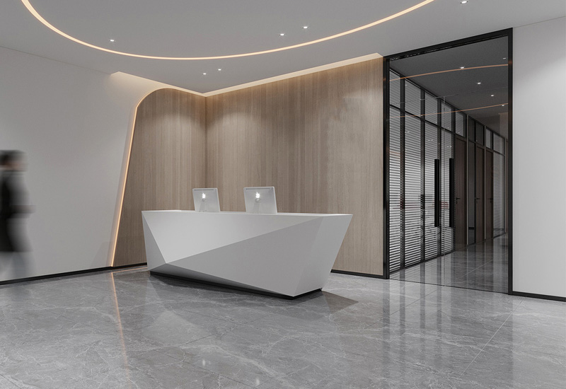 180平米電子公司辦公室裝修設(shè)計(jì)效果圖