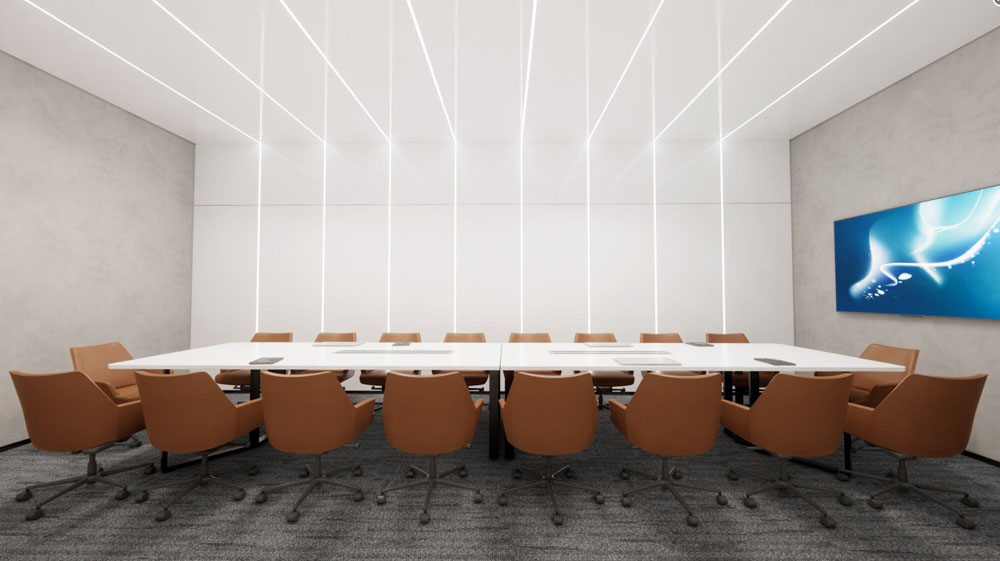 1600平方鄭州辦公樓設計方案+裝修施工