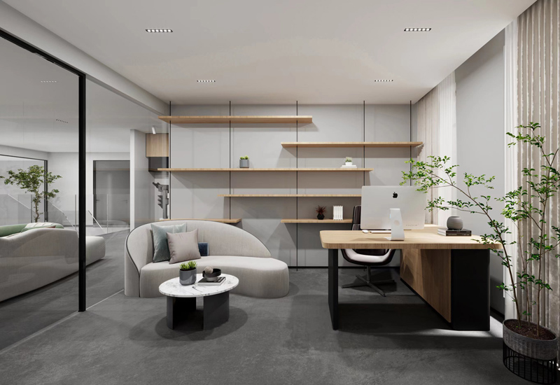 800平米鄭州科技公司辦公室裝修設計