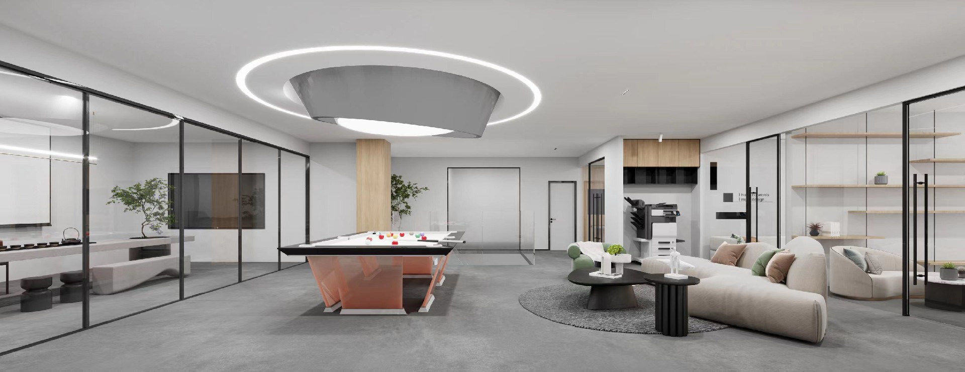 800平米鄭州科技公司辦公室裝修設計