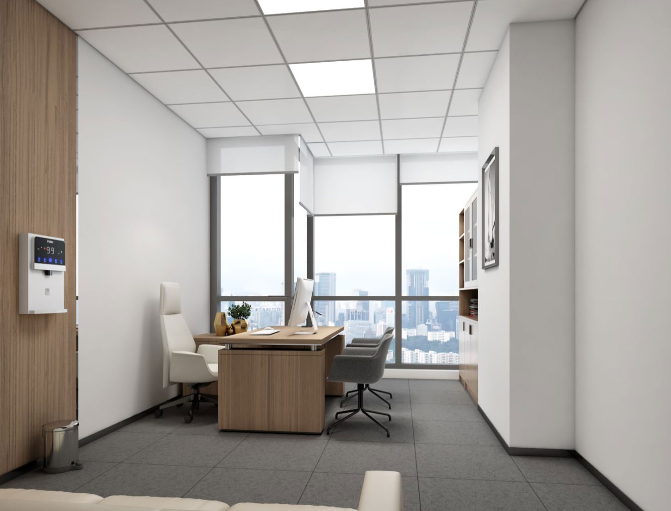 800平鄭州辦公室裝修設計效果圖