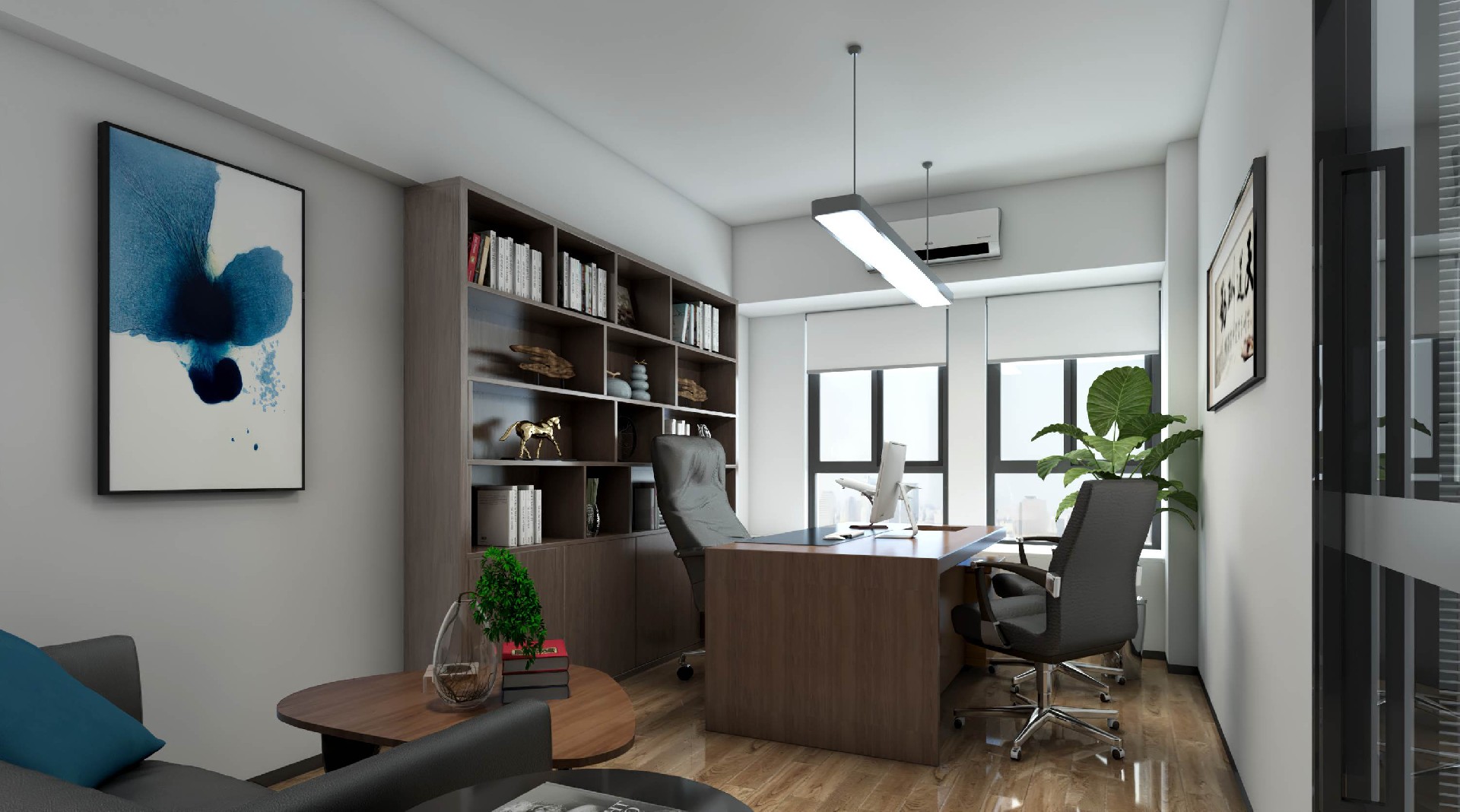 200平鄭州辦公室設計效果圖