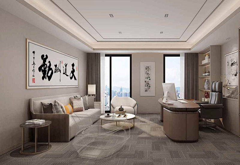 280平米新中式辦公室裝修設計效果圖