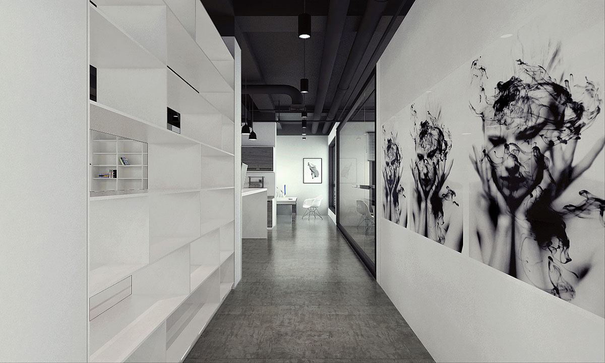 460平米企業辦公室裝修設計效果圖