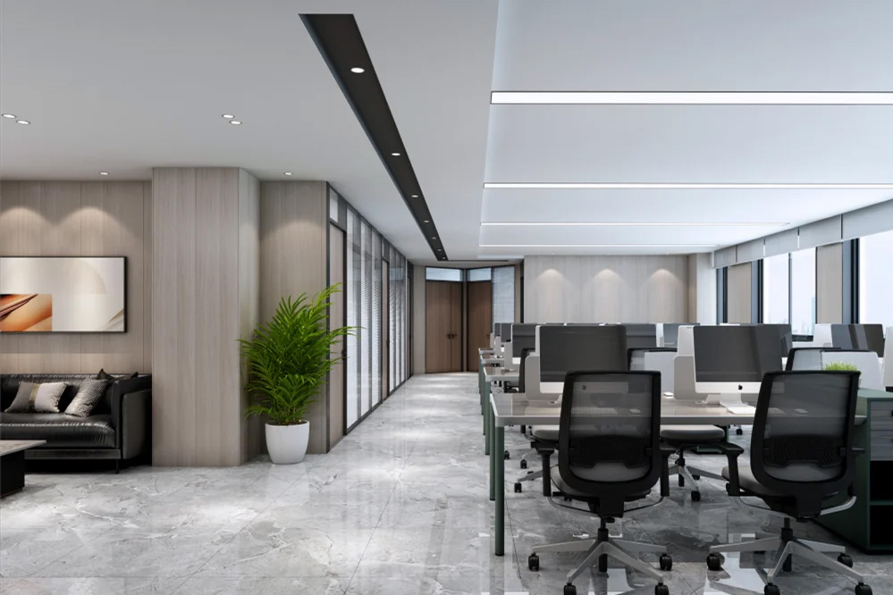 800平米簡約辦公室設計裝修效果圖