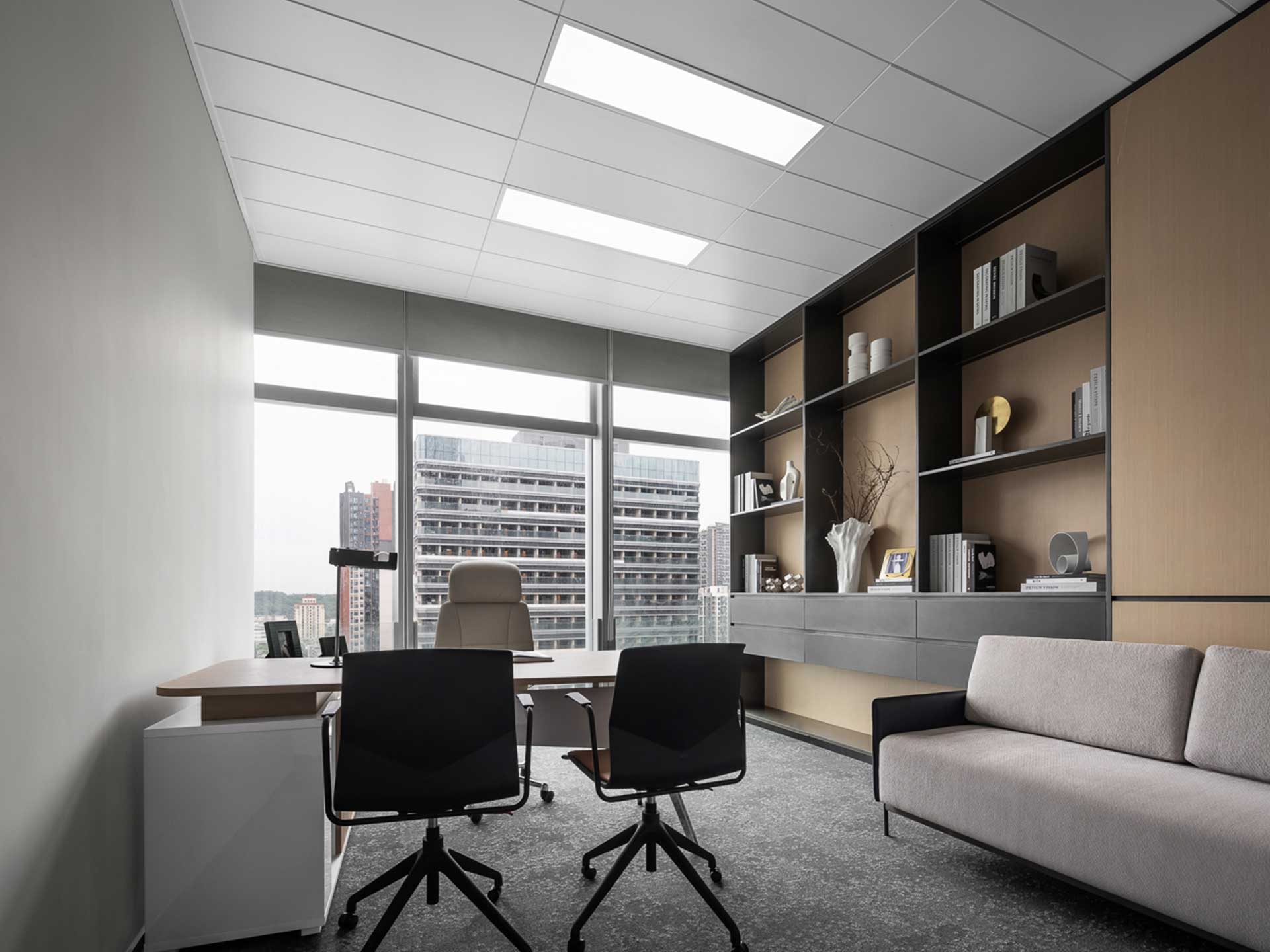 315平米鄭州辦公空間設(shè)計(jì)施工效果圖