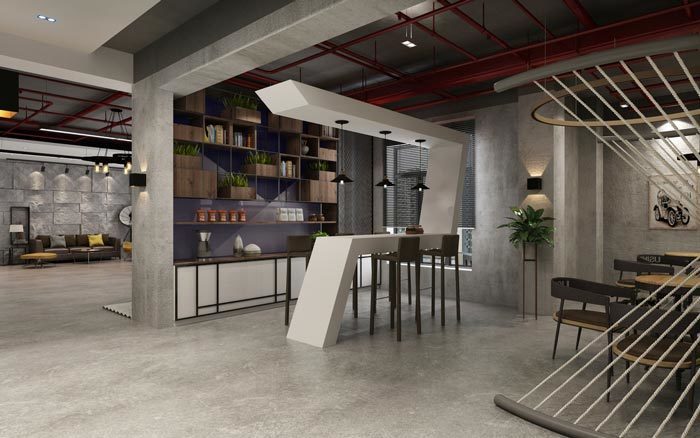 310平米鄭州辦公室裝修工業風效果圖