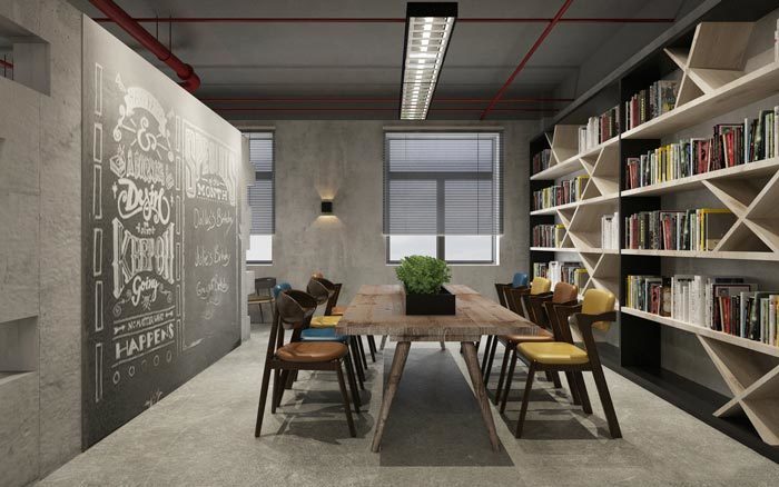 310平米鄭州辦公室裝修工業風效果圖