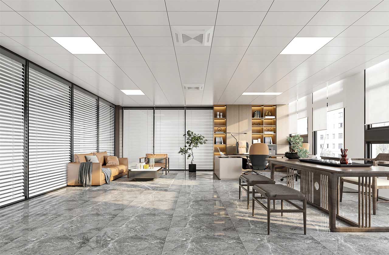 610平米鄭州現代辦公室裝修設計效果圖