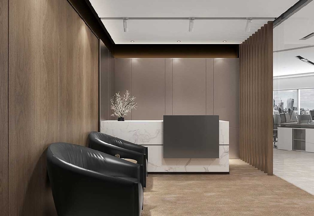 300平米鄭州商務辦公室設計效果圖