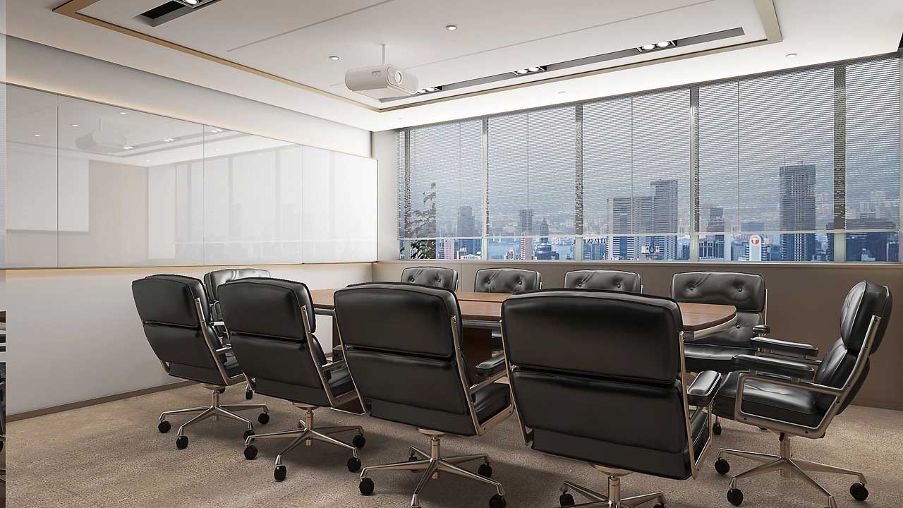 300平米鄭州商務辦公室設計效果圖