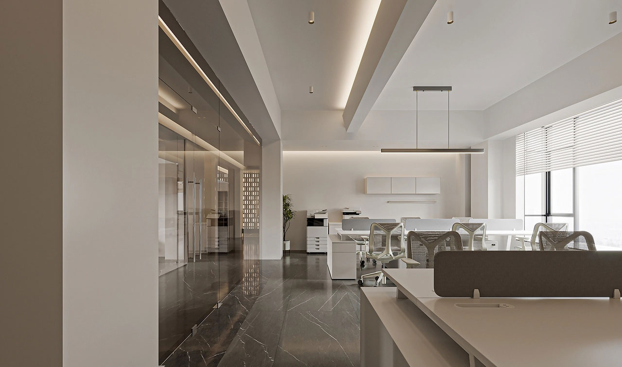 200平新中式鄭州辦公室裝修設計效果圖