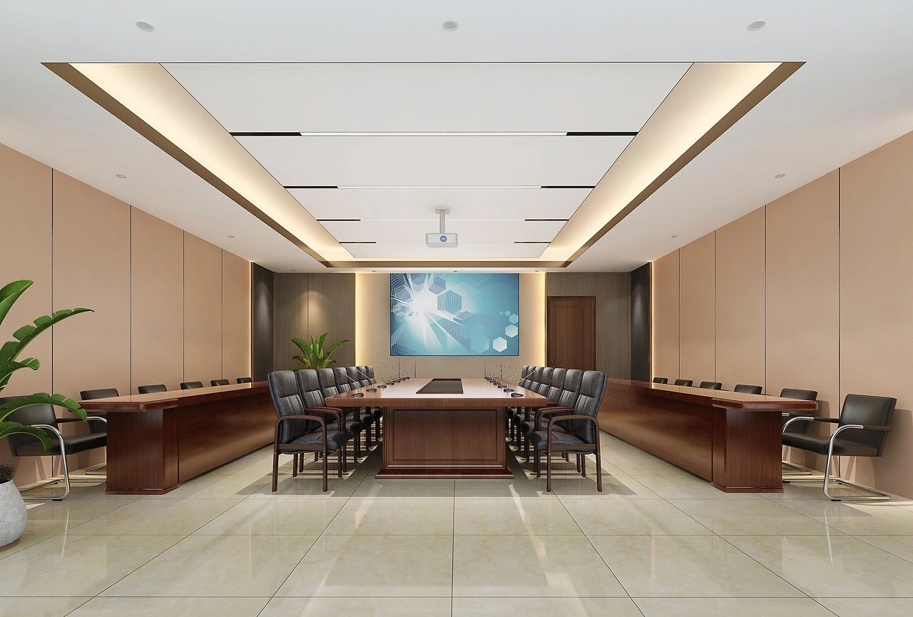 100平米鄭州會(huì)議室改造設(shè)計(jì)效果圖