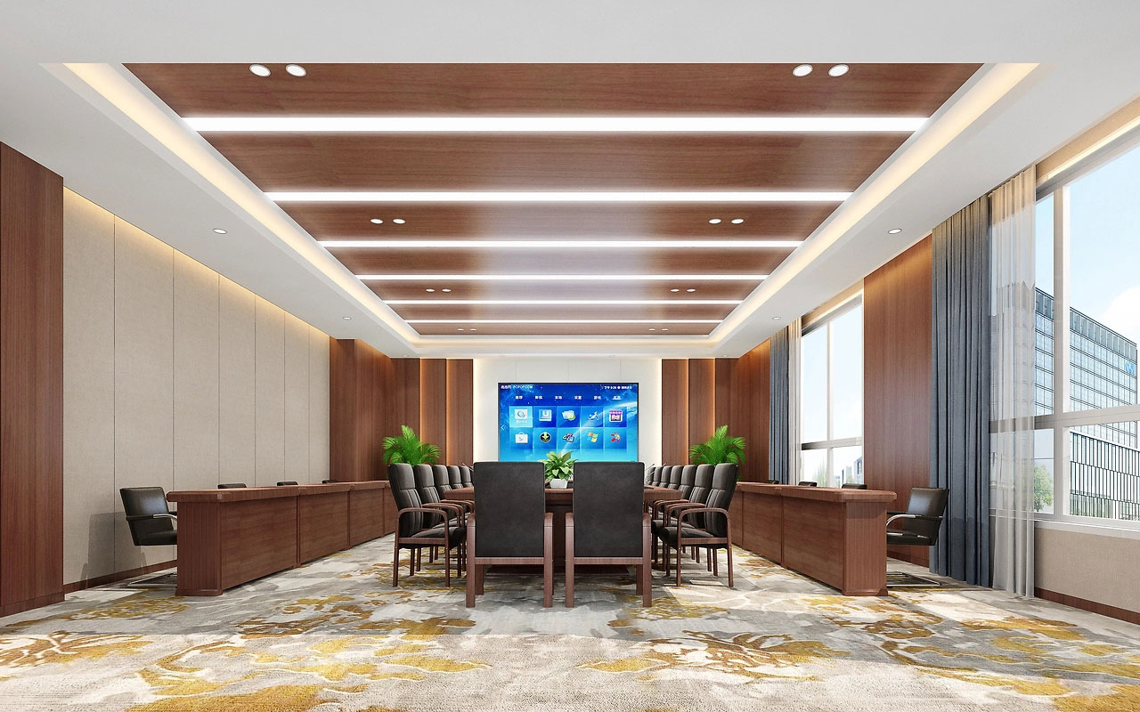 100平米鄭州會(huì)議室改造設(shè)計(jì)效果圖