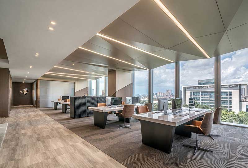 360平米鄭州企業辦公室裝修效果圖