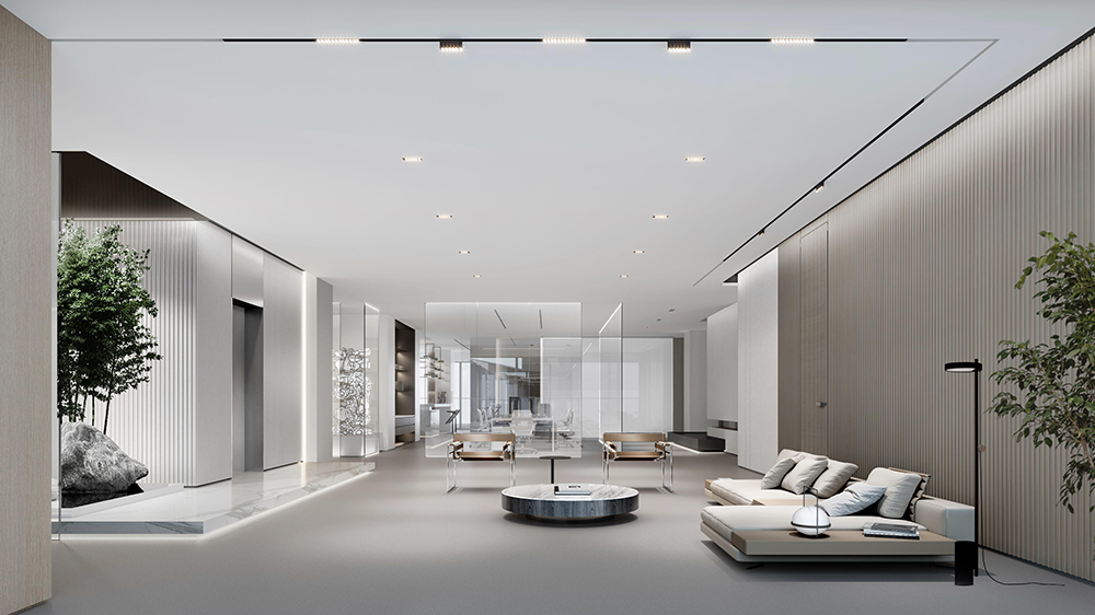 1200平米鄭州企業辦公室裝修設計效果圖