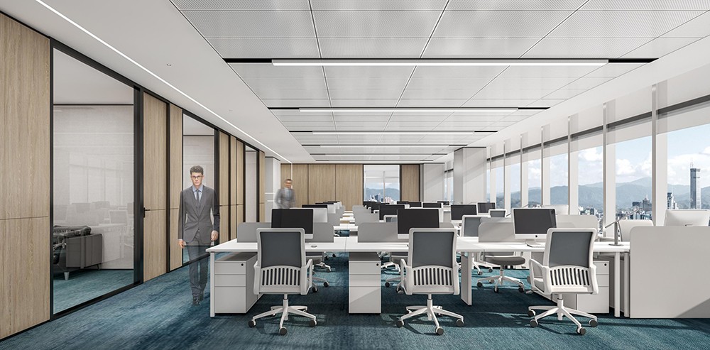 800平米鄭州辦公室裝修設計效果圖