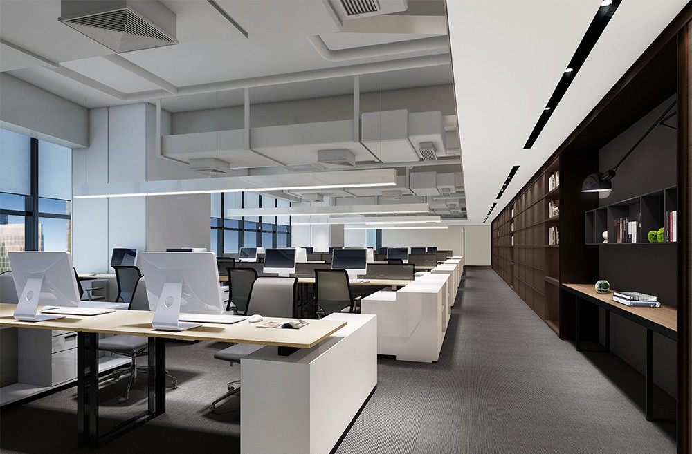 1300平米鄭州公司辦公樓設(shè)計效果圖