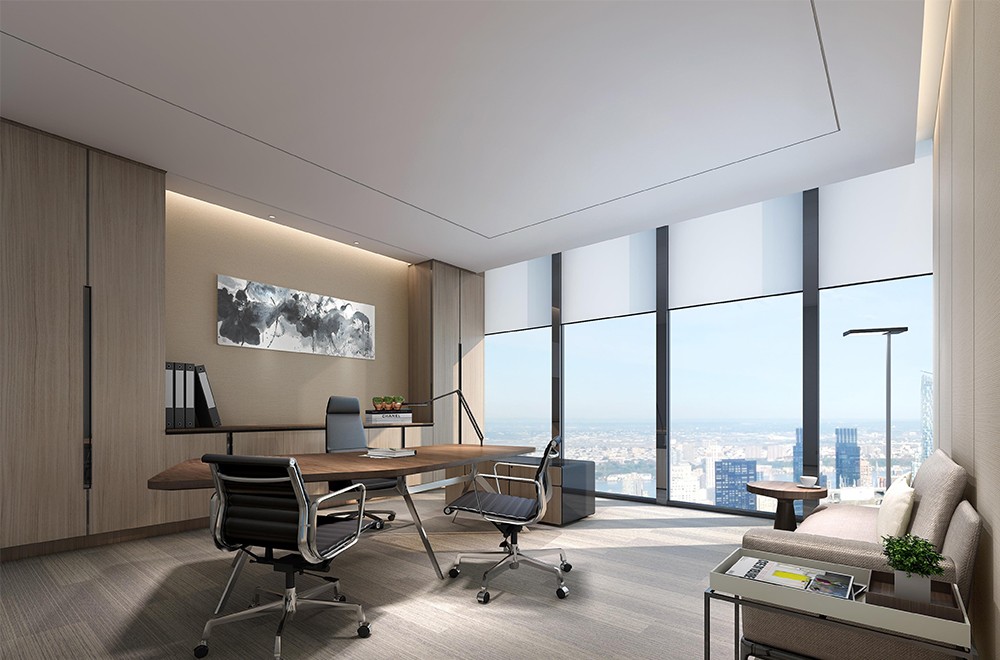 1300平米鄭州公司辦公樓設(shè)計效果圖