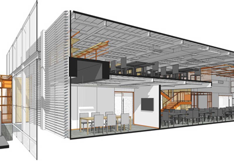 2300平米廠房辦公樓裝修設計