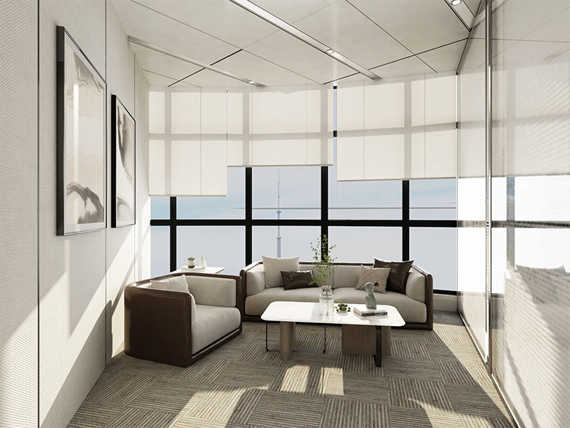 260平米鄭州辦公室裝修施工效果圖