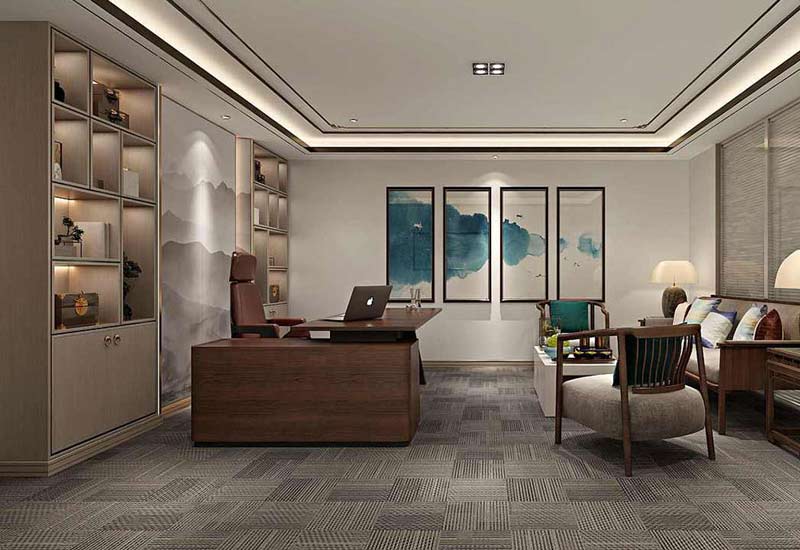 300平米鄭州辦公室設計施工效果圖