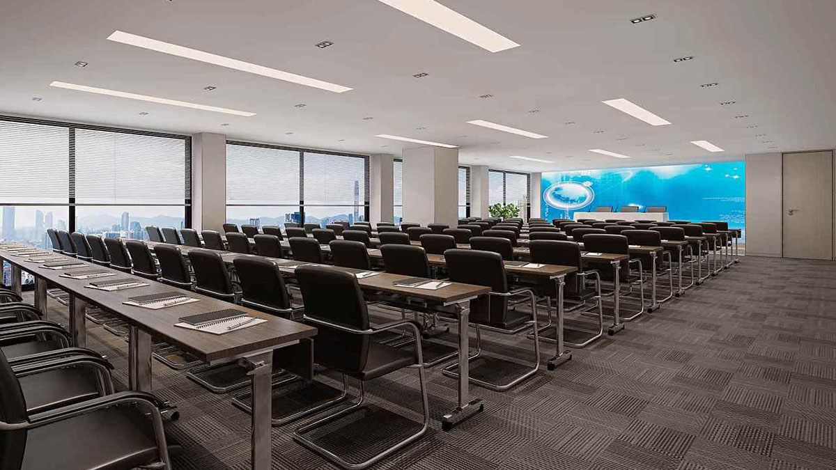 300平米鄭州辦公室設計施工效果圖