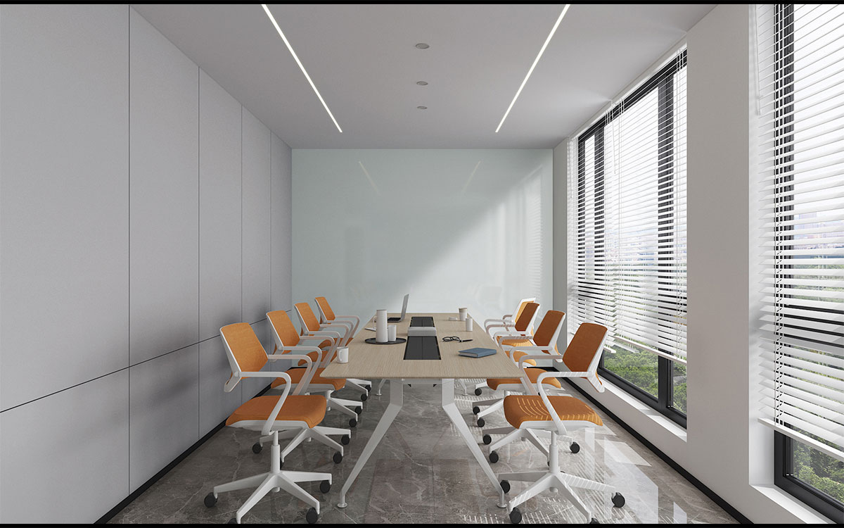 300平米鄭州企業(yè)辦公室設(shè)計效果圖