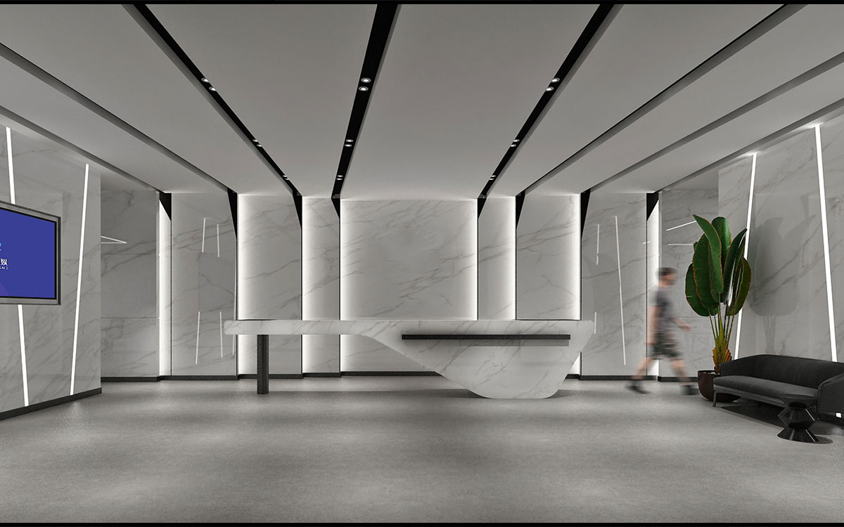 420平米鄭州傳媒公司辦公室設計效果圖