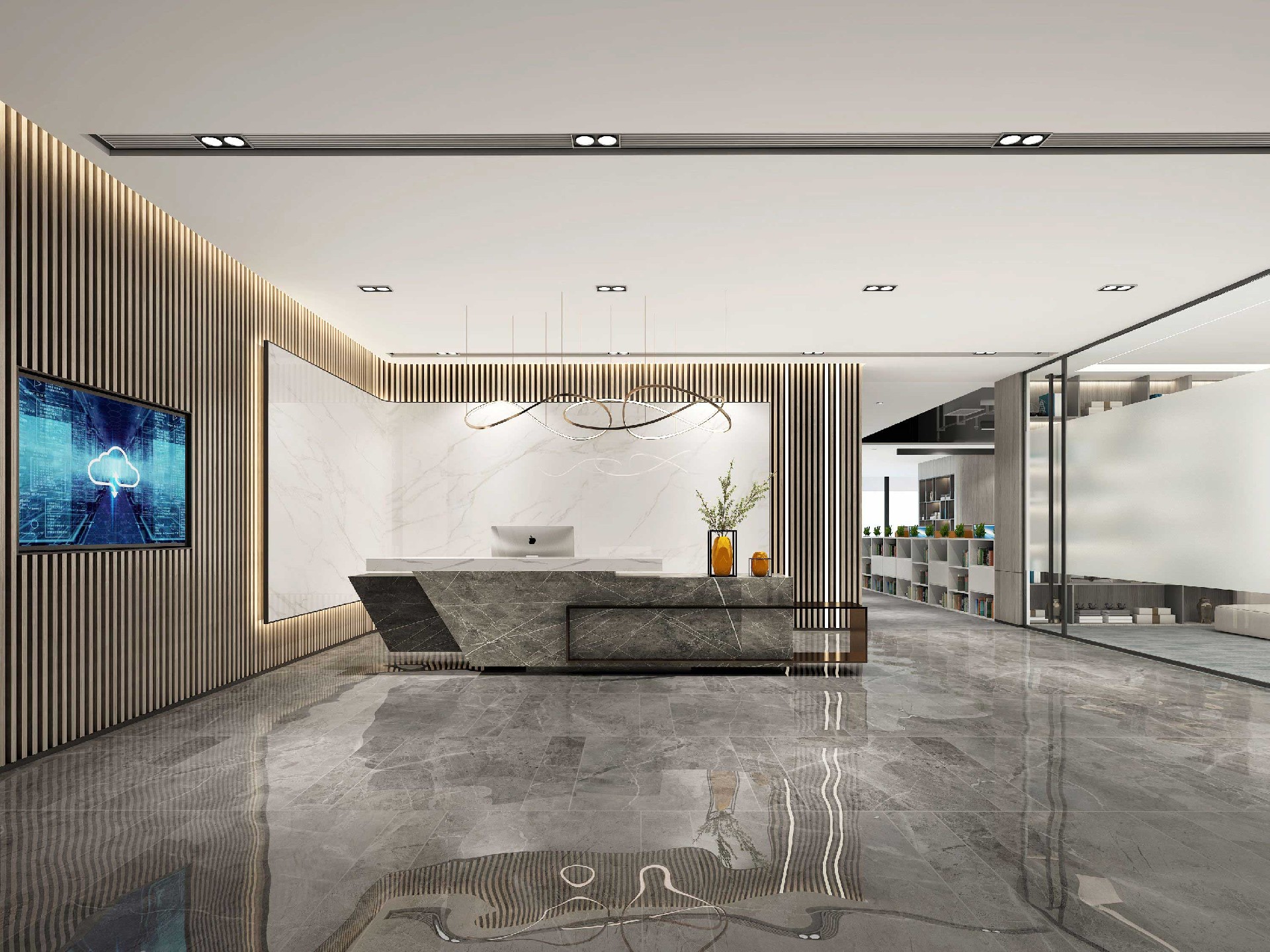 465平米鄭州辦公室裝修設(shè)計(jì)效果圖