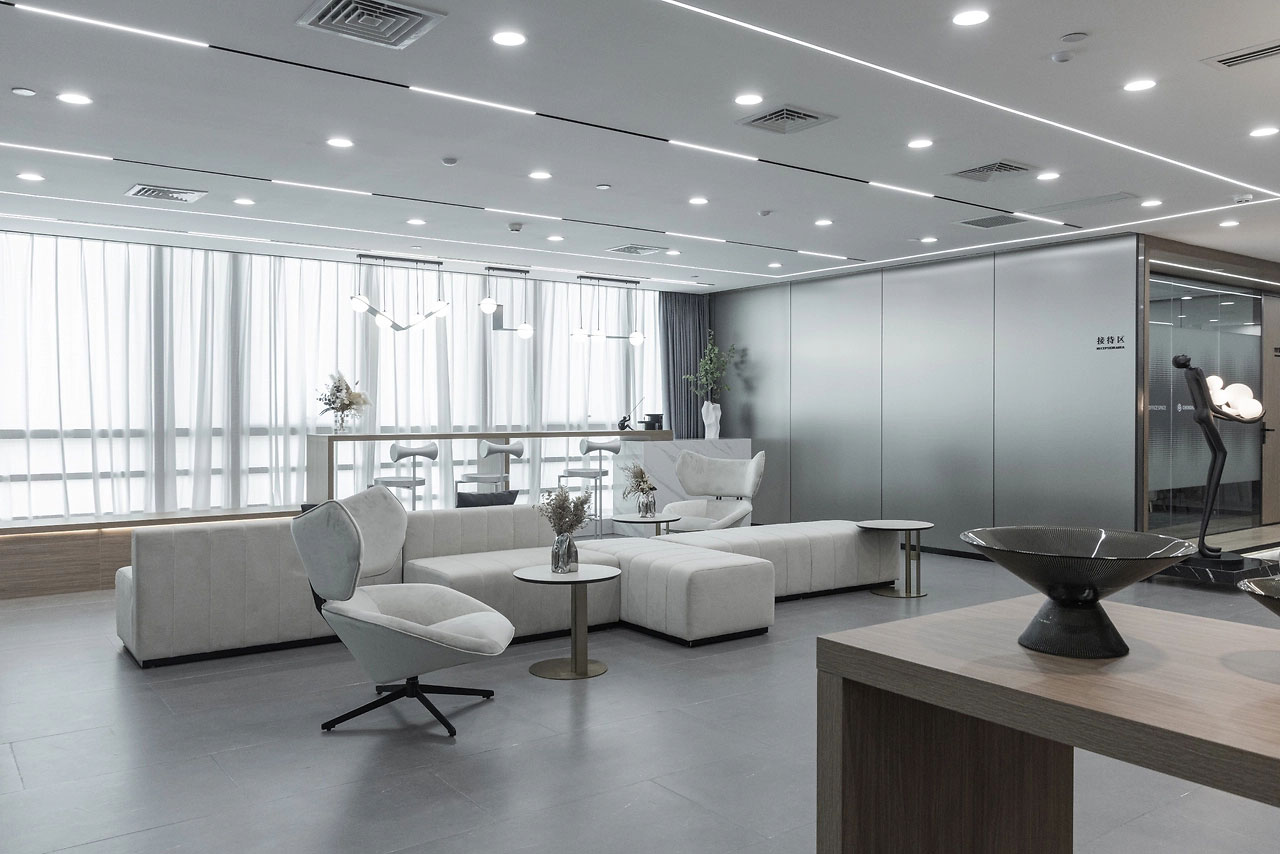 300平米企業(yè)辦公室裝修設計效果圖