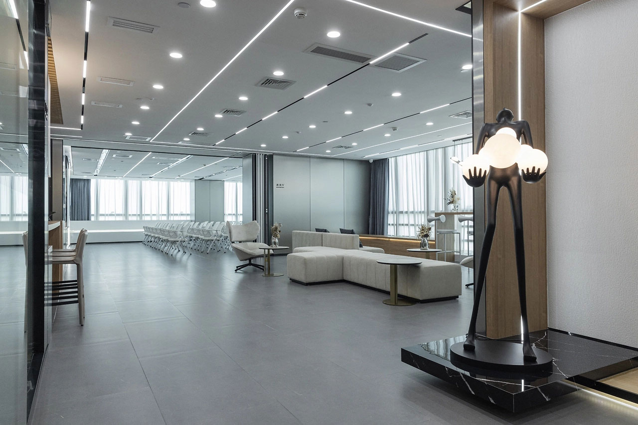 300平米企業(yè)辦公室裝修設計效果圖