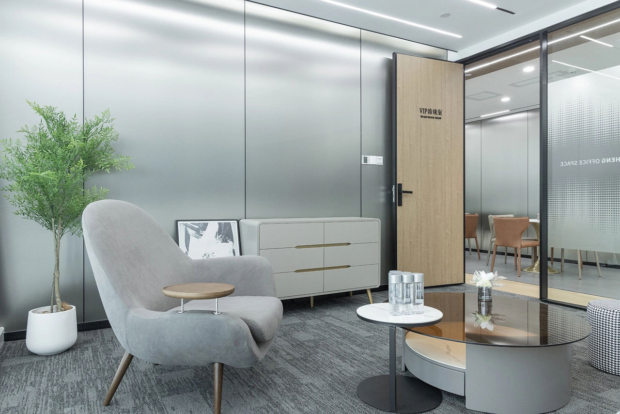 300平米企業(yè)辦公室裝修設計效果圖