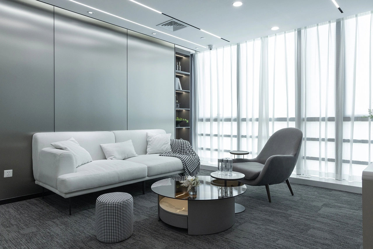 300平米企業(yè)辦公室裝修設計效果圖