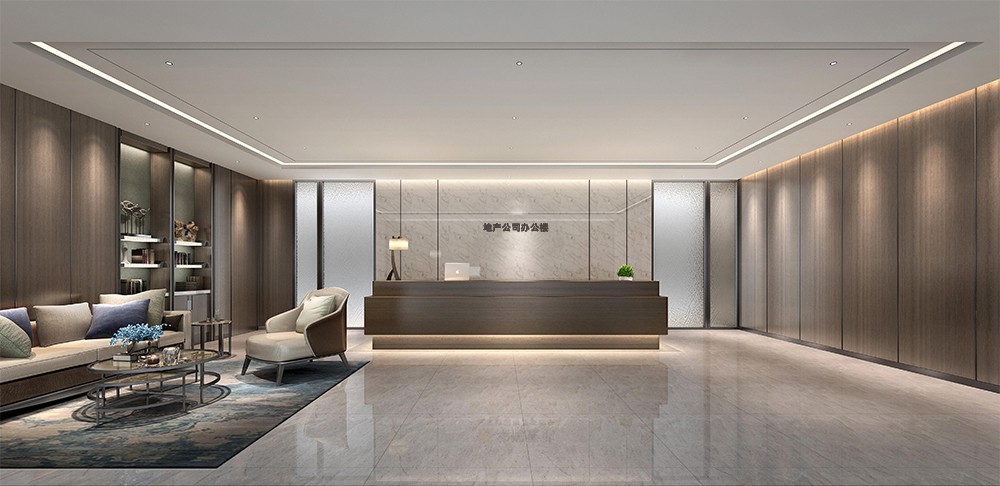 1300平米鄭州辦公樓裝修設計效果圖