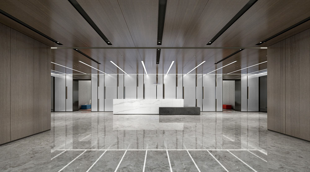 300平米鄭州辦公室設計施工效果圖