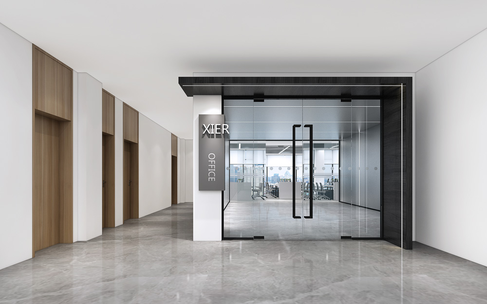 300平米鄭州辦公室設計施工效果圖