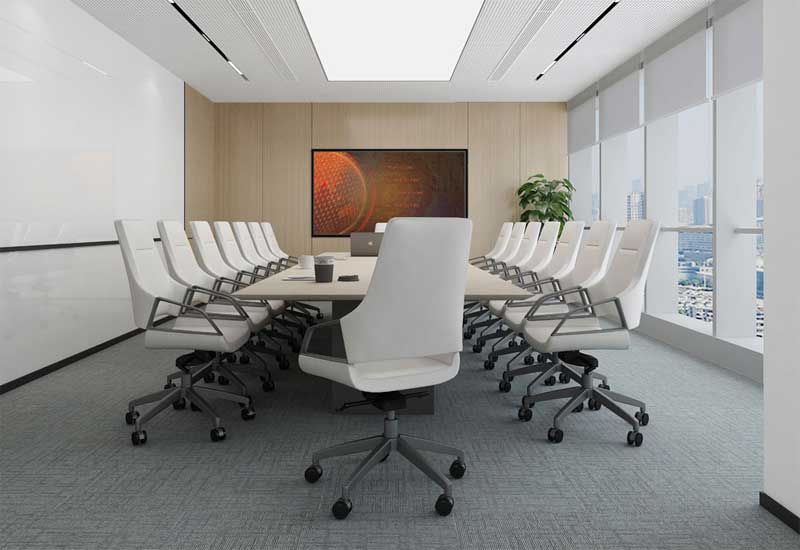 鄭州辦公室裝修設(shè)計(jì)的投影儀幕布:手動(dòng)與電動(dòng)選擇